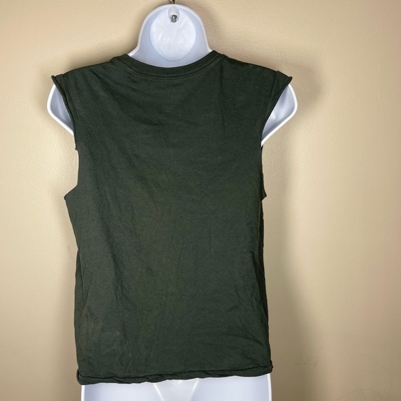 Ralph Lauren Women's Grommet Tee Shirt  Bike Week Size XS Cropped Texas Denim - Picture 3 of 4